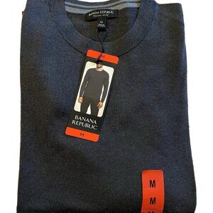 NWT Banana Republic Men's Merino Wool Sweater - Grey Medium